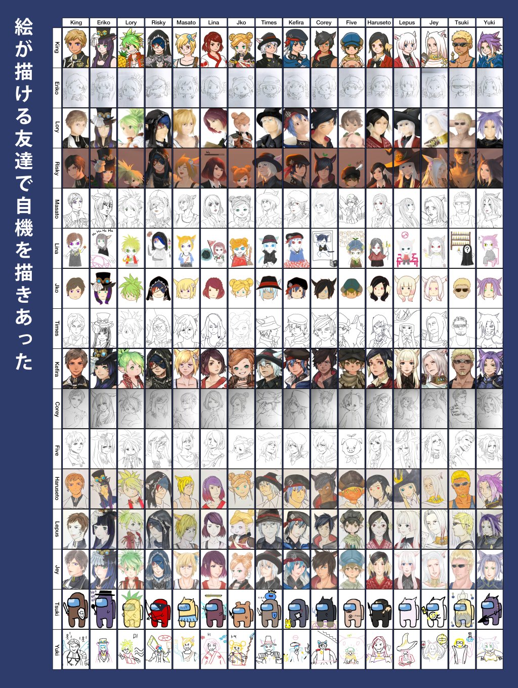 [FF14] LS的互相繪圖活動